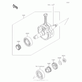 Схема узла: Коленчатый вал для Kawasaki KLX140 KLX140G