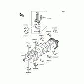 Схема вузла: Колінчастий вал для Kawasaki ZR800 Z800