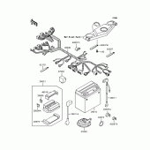 Схема вузла: Електроустаткування для Kawasaki ZX400 ZZR400