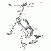 Схема узла: Рулевая колонка для Kawasaki ZX1000 Ninja 1000 ABS