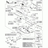 Схема узла: Кофры(1/2)(side bag) для Kawasaki VN1700 Vulcan 1700 Voyager