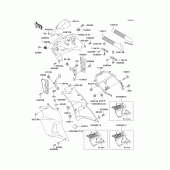 Схема вузла: Cowling(1/2)(kle500-a4) для Kawasaki KLE500