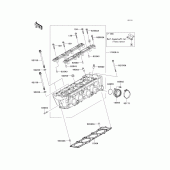 Схема узла: Головка цилиндра для Kawasaki ZR750 Z750