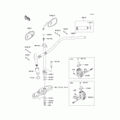 Схема вузла: Кермо & Пульт управління рульовим для Kawasaki VN1700 Vulcan 1700 Nomad