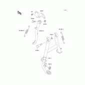 Схема вузла: Підставка для Kawasaki EX500 GPZ500