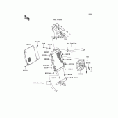 Схема вузла: Радіатор для Kawasaki VN1700 Vulcan 1700 Voyager