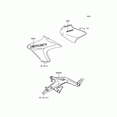 Схема вузла: Decals(Yellow)(White) для Kawasaki ER650 ER-6N