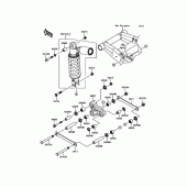 Схема вузла: Підвіска/задній амортизатор для Kawasaki ZR800 Z800 ABS