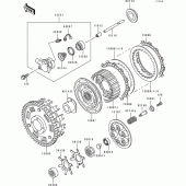 Схема вузла: Зчеплення для Kawasaki ZX750 ZXR750