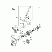 Схема вузла: Kickstarter Mechanism для Kawasaki KX450 KX450F