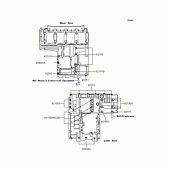 Схема вузла: Болти картера двигуна для Kawasaki ZR1200 ZRX1200R