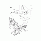 Схема узла: Сиденье для Kawasaki BR250 Z250SL ABS