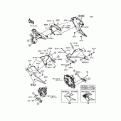 Схема вузла: Нижній обтічник для Kawasaki BR250 Z250SL ABS