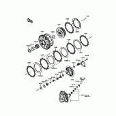 Схема вузла: Зчеплення для Kawasaki ZX636 Ninja ZX-6R ABS KRT Edition