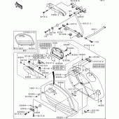 Схема вузла: Saddlebags(1/2) для Kawasaki VN1500 VN1500 Classic Tourer