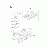Схема узла: Клапанная крышка для Kawasaki ZR550 Zephyr