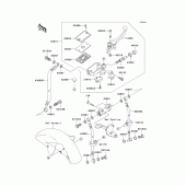 Схема вузла: Front master cylinder(c3/c4) для Kawasaki ZX1200 ZZR1200