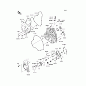 Схема узла: Крышка двигателя для Kawasaki ER400 ER-4N