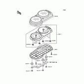 Схема вузла: Meter (s) для Kawasaki ZX636 Ninja ZX-6R