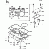 Схема узла: Масляный поддон для Kawasaki ZX1000 ZX-10