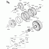 Схема вузла: Зчеплення для Kawasaki ZX1400 ZZR1400 ABS