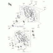 Схема узла: Картер двигателя для Kawasaki KLX140 KLX140G