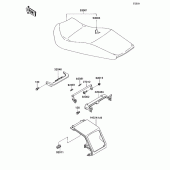 Схема вузла: Сидіння для Kawasaki ZX1100 Ninja ZX-11