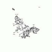 Схема вузла: Кріплення для Kawasaki KLE300 Versys-X 300 ABS