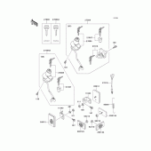 Схема вузла: Замок запалювання Kawasaki KL250 KLR250