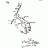 Схема узла: Рама для Kawasaki ZX600 GPX600R