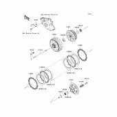 Схема вузла: Зчеплення для Kawasaki KX450 KX450F