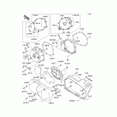 Схема вузла: Ліва капот для Kawasaki VN1600 Vulcan 1600 Classic