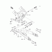 Схема узла: Задний рычаг (Маятник) для Kawasaki ZX1200 ZZR1200