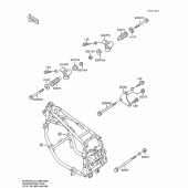 Схема узла: Крепление двигателя для Kawasaki ZX600 Ninja 600R