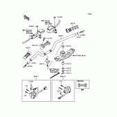 Схема узла: Руль для Kawasaki ZR1200 ZRX1200S