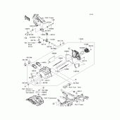 Схема вузла: Повітряний фільтр для Kawasaki EX250 Ninja 250R