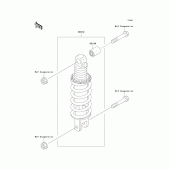 Схема узла: Амортизатор задний для Kawasaki ZX750 Ninja ZX-7