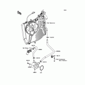 Схема вузла: Олійний охолоджувач для Kawasaki ZG1400 1400GTR ABS