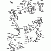 Схема вузла: Cowling lowers(1/2)(zg1000-a9) для Kawasaki ZG1000 1000GTR