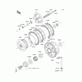 Схема узла: Сцепление для Kawasaki ZR750 Z750S