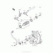 Схема вузла: Gear Change Drum/shift Fork(S) для Kawasaki ZX1000 Ninja ZX-10R