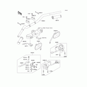 Схема вузла: Кермо для Kawasaki EJ650 W650