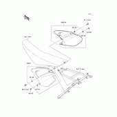 Схема вузла: Side covers для Kawasaki KX250/ KX252 KX250
