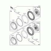 Схема узла: Колеса (Шины) для Kawasaki KLX250 KLX250