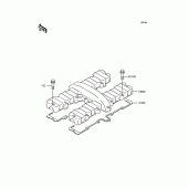 Схема узла: Клапанная крышка для Kawasaki ZR400 Zephyr
