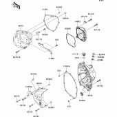 Схема узла: Engine cover(s) для Kawasaki ZR800 Z800 ABS