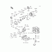 Схема вузла: Масляний насос & Масляний фільтр для Kawasaki ZX636 Ninja ZX-6R