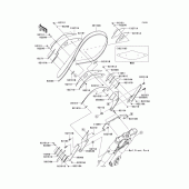 Схема узла: Облицовочные элементы для Kawasaki VN1700 VN1700 Classic Tourer