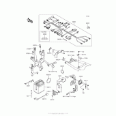 Схема узла: Электрооборудование для Kawasaki KL650 KLR650
