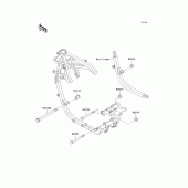 Схема узла: Крепление двигателя для Kawasaki EX500 EX500